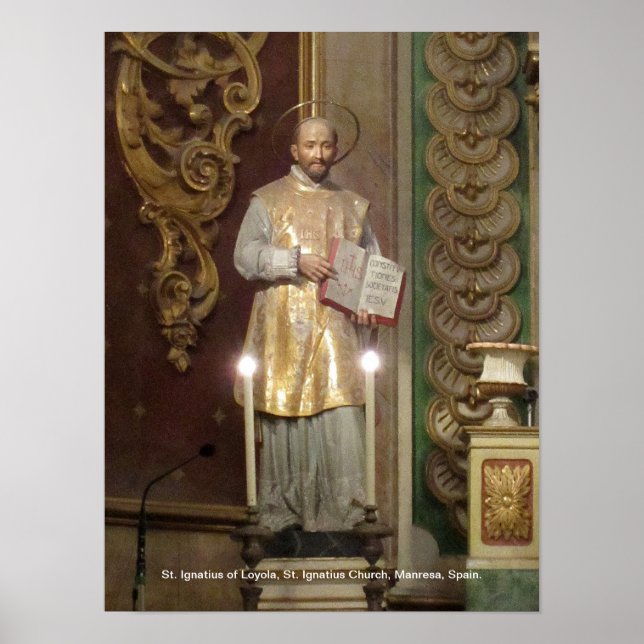Affiches Statue de Saint Ignace de Loyola (Devant)