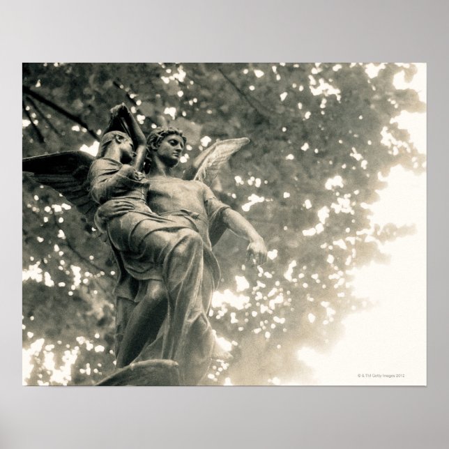 Affiches Statue de saint Michel, cimetière de Pere Lachaise (Devant)