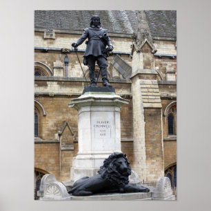 Affiches Statue d'Oliver Cromwell - Parlement - Westminster