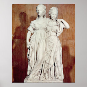 Affiches Statue double des Princesses Louise (1776-1810)