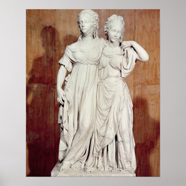 Affiches Statue double des Princesses Louise (1776-1810) (Devant)