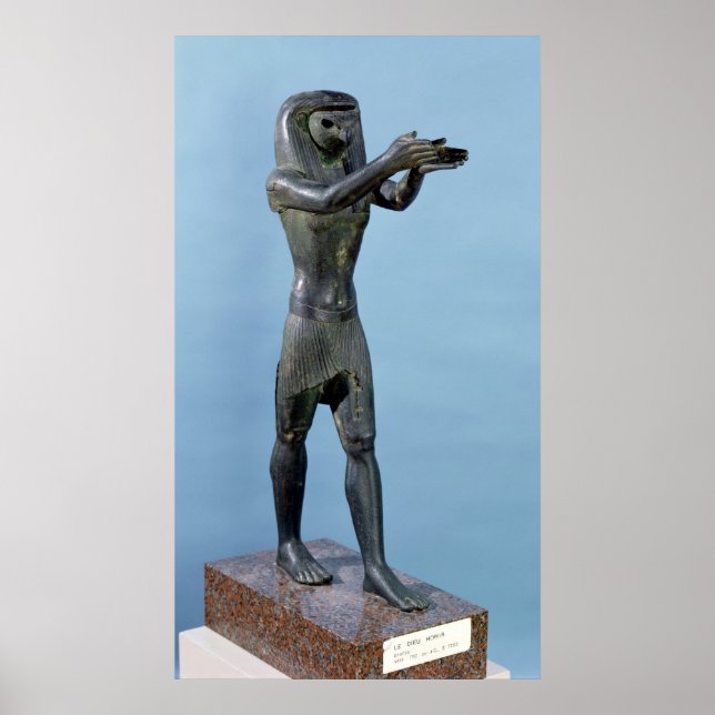 Affiches Statue du Dieu Horus Faire un verre (Devant)