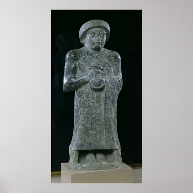 Affiches Statue du Prince Gudea, c.2150 av. (Devant)