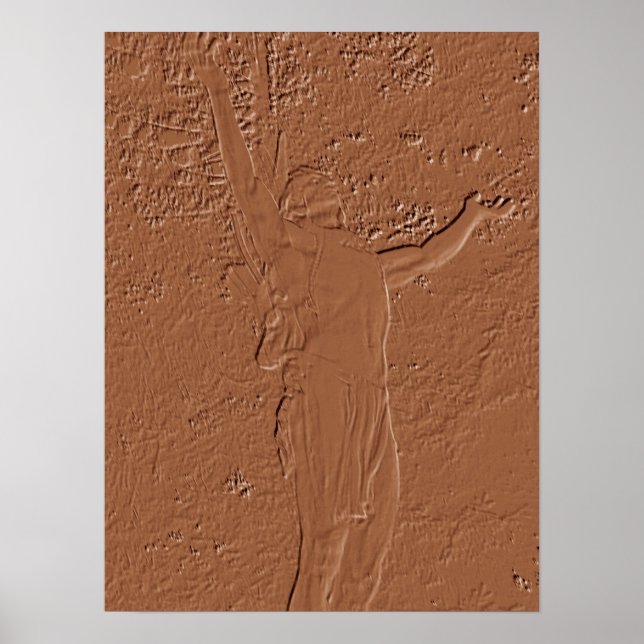 Affiches Statue du sentier Mohawk (Devant)