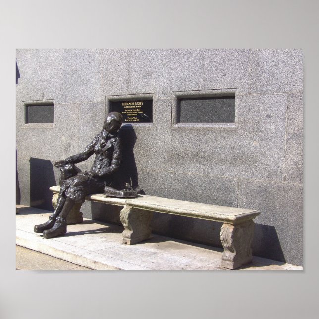 Affiches Statue Eleanor Rigby, Liverpool, RU. (Devant)