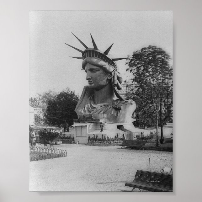Affiches Statue of Liberty Head - Paris Park (Devant)