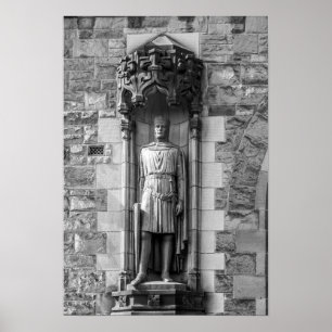 Affiches Statue of Robert the Bruce at Edinburgh Castle