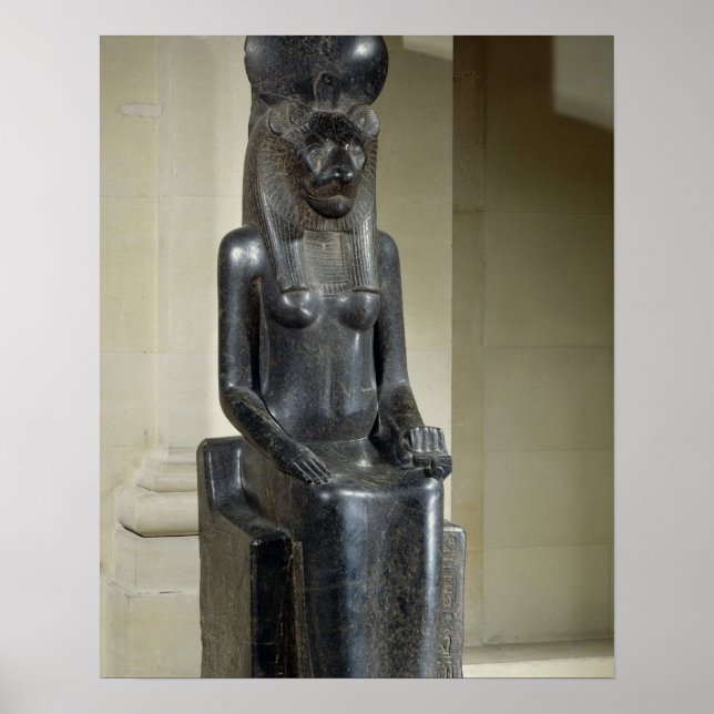 Affiches Statue of the lion-headed goddess Sekhmet, from th (Devant)