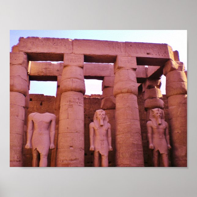 Affiches Statues égyptiennes (Devant)