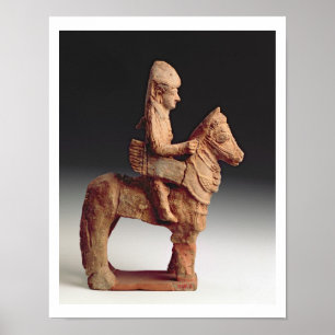 Affiches Statuette d'un cavalier armé, Byblos, 8ème-6ème
