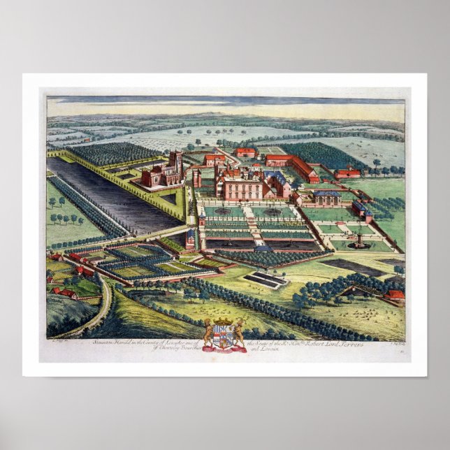 Affiches Staunton Harold dans le comté de Leicester engrave (Devant)