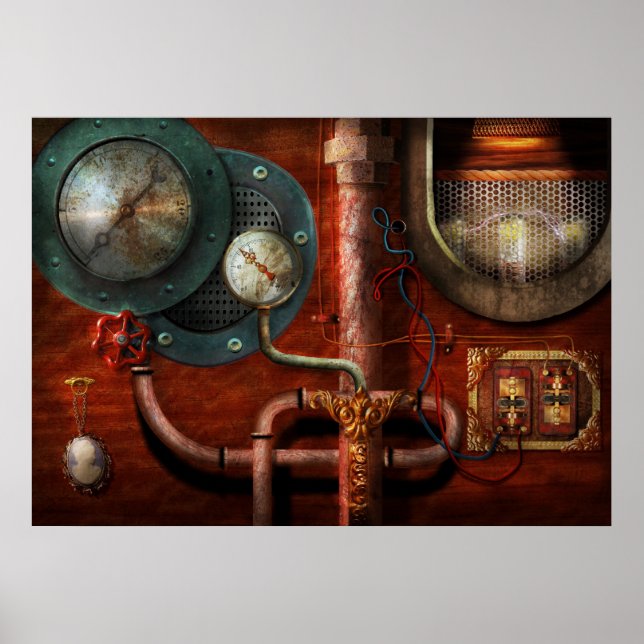 Affiches Steampunk - Commandes (Devant)