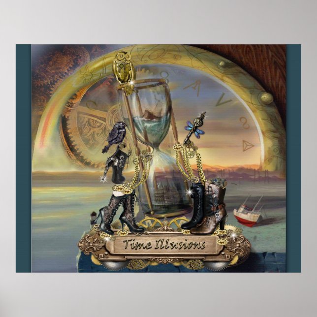 Affiches Steampunk - Illusions du temps (Devant)