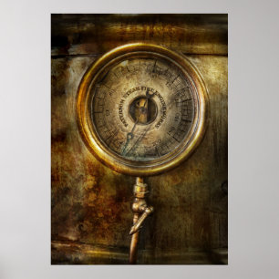 Affiches Steampunk - Le manomètre