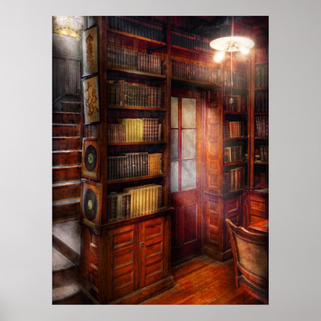 Affiches Steampunk - L'étude semi-privée (Devant)