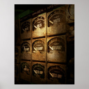 Affiches Steampunk - naval - grille électrique