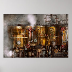 Affiches Steampunk - Plomberie - Distition