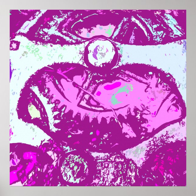 Affiches steampunk rose (Devant)