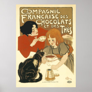 Affiches Steinlen - Chats : Compagnie Francaise des Chocola