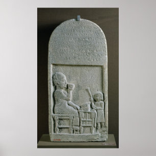 Affiches Stela de Si'gabbor, prêtre du dieu de lune