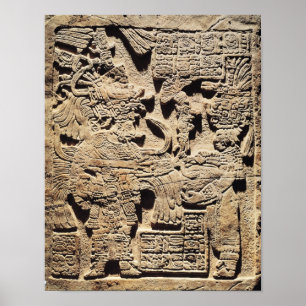 Affiches Stela dépeignant un grand prêtre et une femme