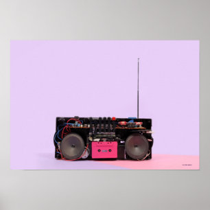 Affiches Stéréo portable démantelé