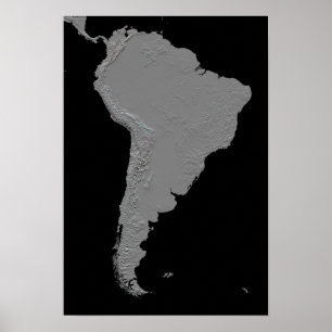 Affiches Stereoscopic view of South America