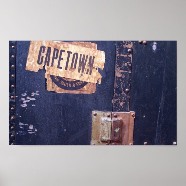 Affiches Stickers Vieux Bagages (Devant)