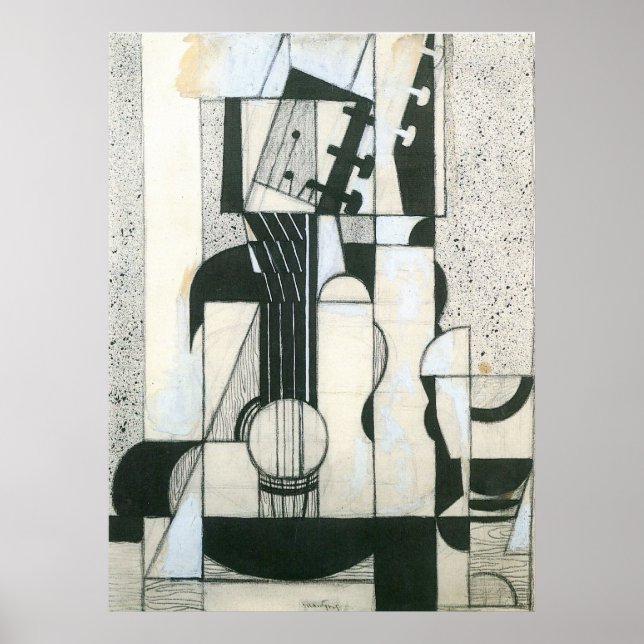 Affiches Still Life avec guitare de Juan Gris (Devant)