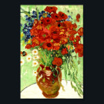 Affiches Still Life, Vase with Daisies and Poppies (1890)<br><div class="desc">Still Life,  Vase with Daisies and Poppies (1890),  tableau rare de Vincent van Gogh. Cette image a été numériquement rehaussée pour restaurer les couleurs originales,  vives et audacieuses - un cadeau parfait pour tous les amateurs d'art !</div>