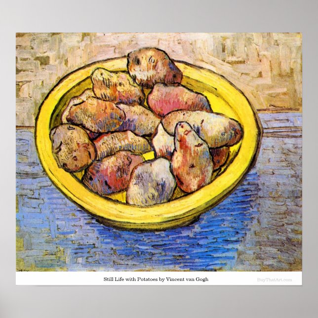 Affiches Still Life with Potates par Vincent van Gogh (Devant)