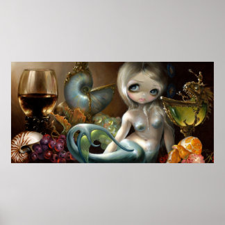 Affiches Stilleven II : Zeemeermin ART IMPRIMER Sirène surr