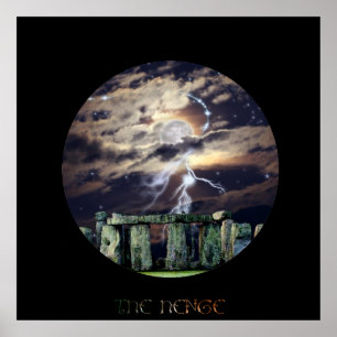 Affiches Stonehenge Mystical Druid Art Mytho-Imaginaire