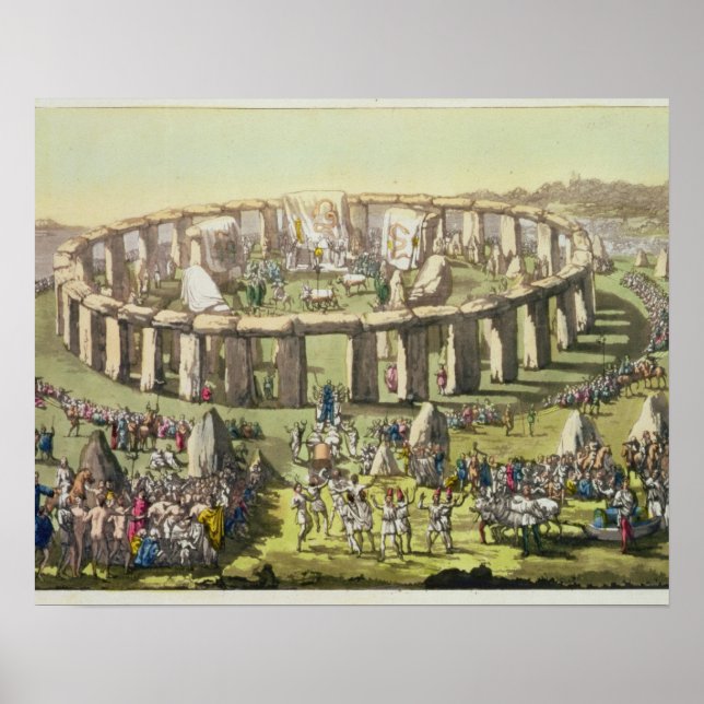 Affiches Stonehenge, ou Temple circulaire des Druides, pl (Devant)