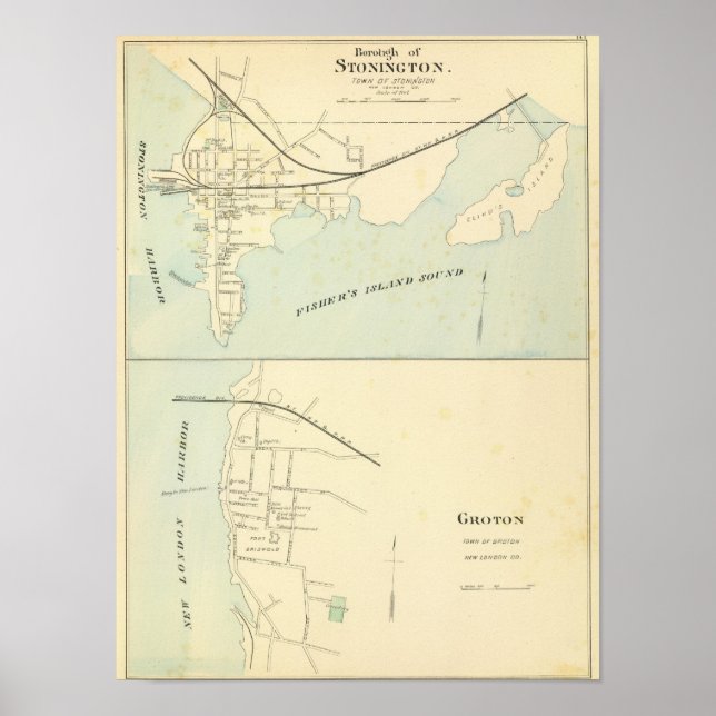 Affiches Stonington, Groton (Devant)