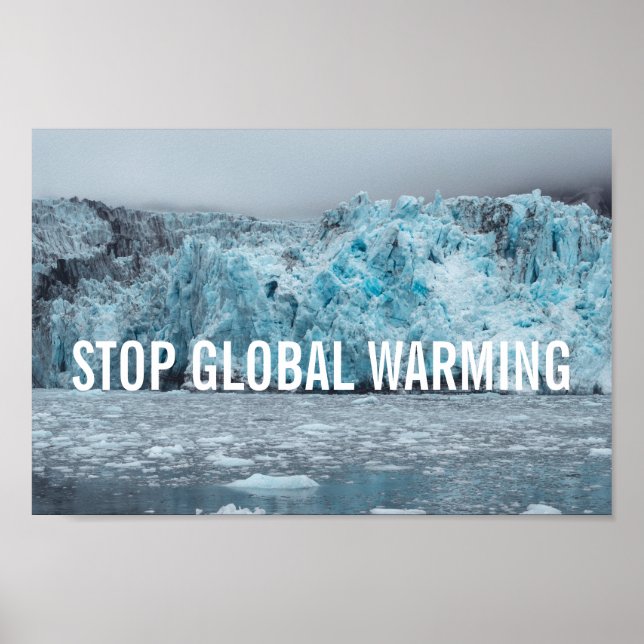 Affiches Stop Réchauffement climatique - Melting Glacier |  (Devant)