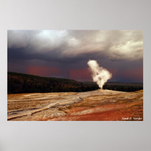 Affiches Storm at Old Faithful