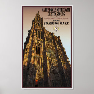 Affiches Strasbourg - Cathédrale Notre Dame