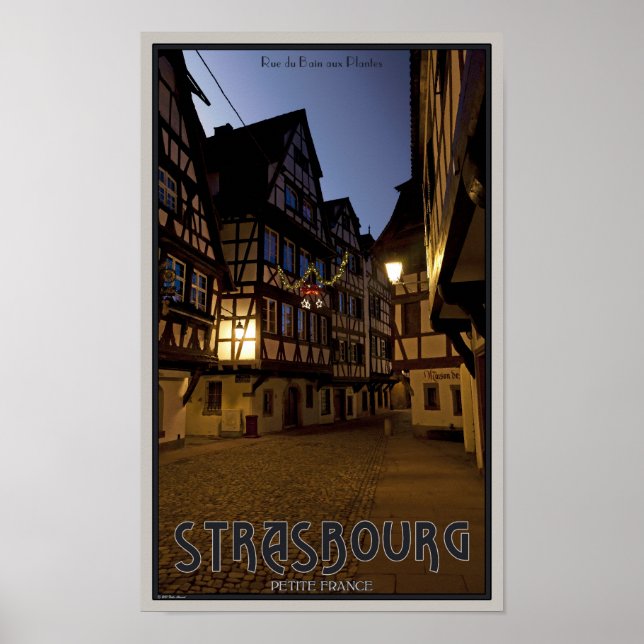 Affiches Strasbourg - Petite France tôt le matin (Devant)