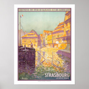 Affiches Strasbourg Vintage Travel