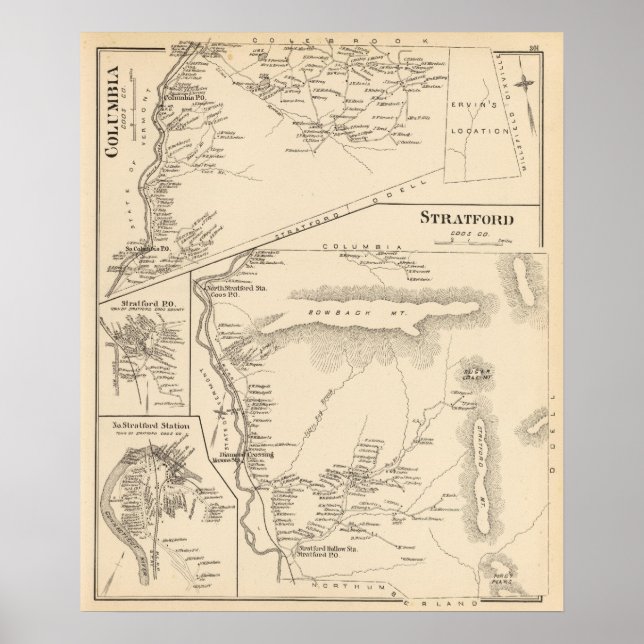 Affiches Stratford, Coos Co (Devant)