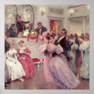 Affiches Strauss and Lanner - The Ball, 1906