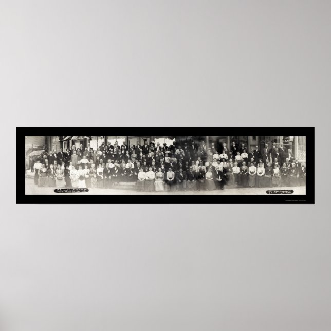 Affiches Streator, Illinois Knights and Ladies Photo 1910 (Devant)