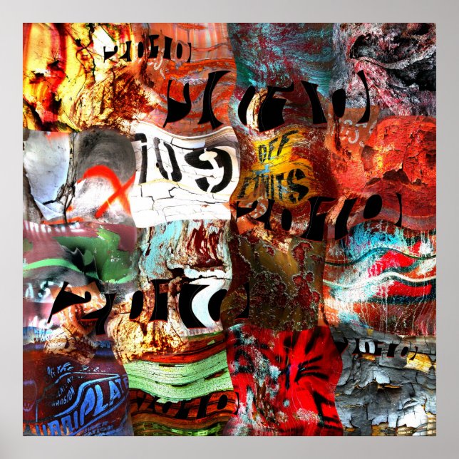 Affiches Street Art Abstrait 32 (Devant)