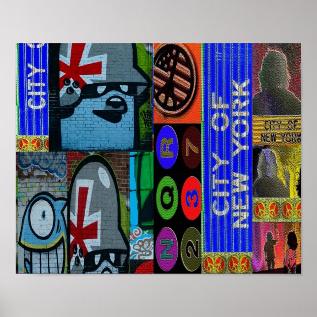 Affiches STREET ART NYC par URBAN59 (Devant)