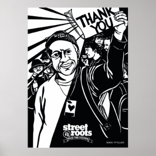 Affiches Street Roots Thank You cover - Nikki McClure art