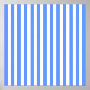 Affiches Stripes bleues