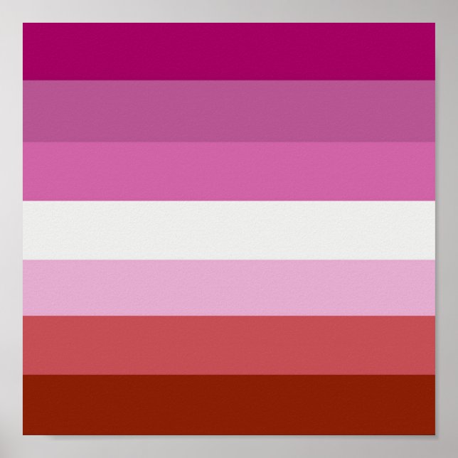 AFFICHES STRIPES DE FIERTÉ LESBIENNE (Devant)