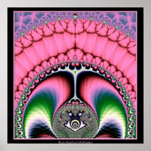 Affiches Strutting Peacock Fractal