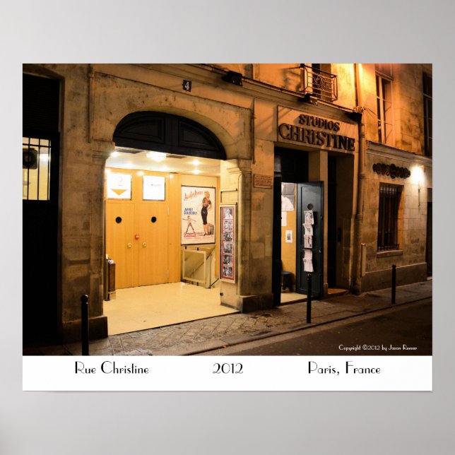 Affiches Studio Christine, Paris France (Devant)